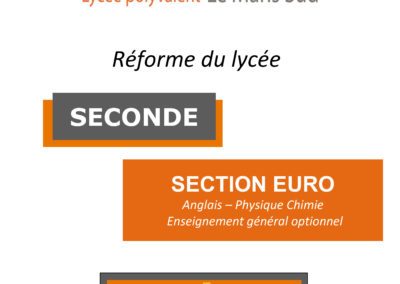 Section EURO : Physique-Chimie/Anglais  Lycée Le Mans Sud