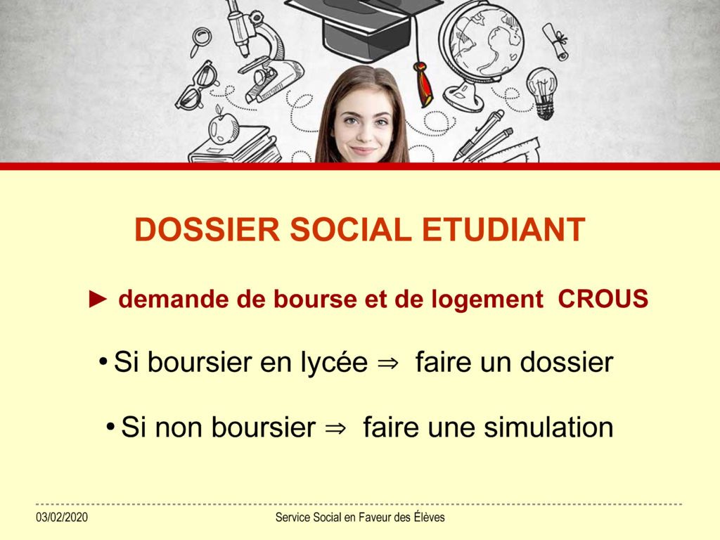 Bourse Et Logement étudiant : Constituez Votre Dossier Social étudiant ...