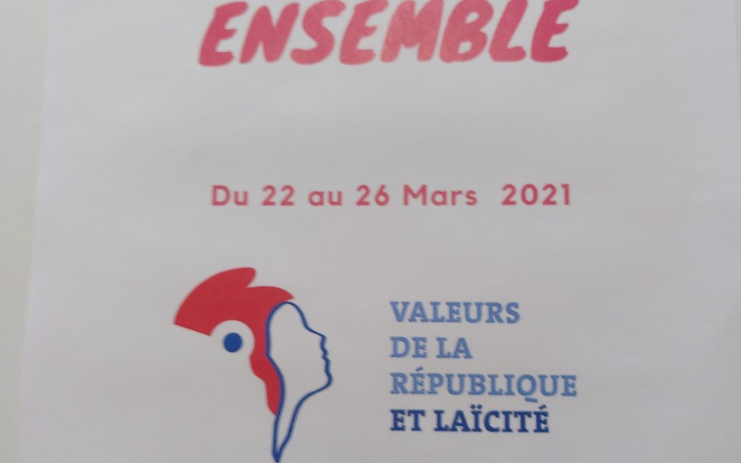 La Semaine des Valeurs de la République a eu lieu du 22 au 26 mars 2021