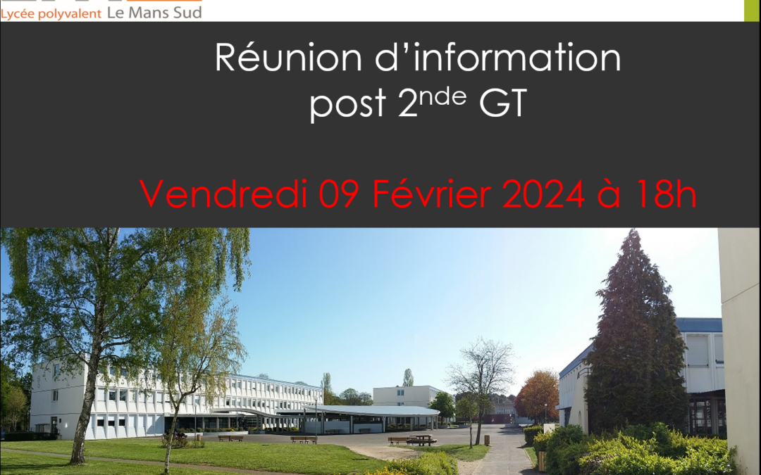 Informations sur l’après seconde GT